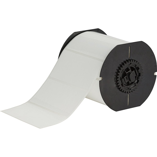 B33 Series Eco-Friendly Matte WT Polyester Labels 2 in H x 4 in W WT 750/RL